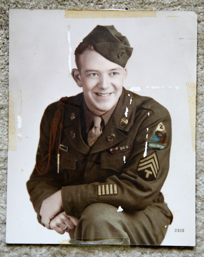 Sherman D Stockdale color portrait abt 1945