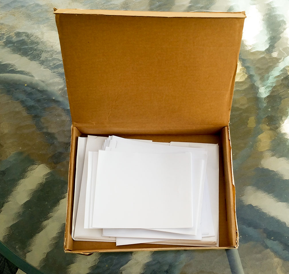 Book-dummy kit from printer for Middle Ground – Singular Images